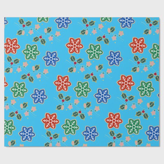 Weihnachtswrapping Paper Geschenkpapier (Flach)