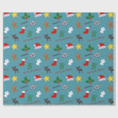 Weihnachtswrapping Paper Geschenkpapier (Flach)