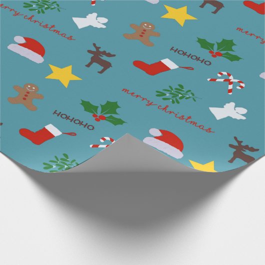 Weihnachtswrapping Paper Geschenkpapier (Ecke)