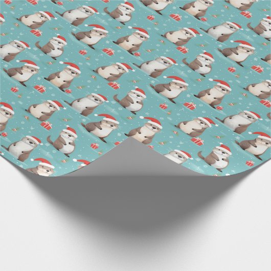 Weihnachtswrapping Paper Geschenkpapier (Ecke)