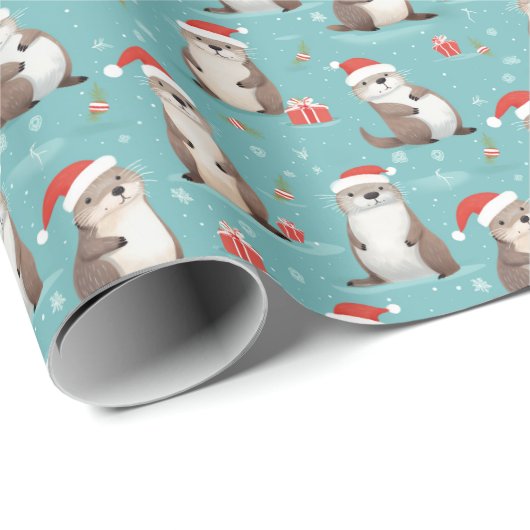 Weihnachtswrapping Paper Geschenkpapier (Rolleneckpunkt)
