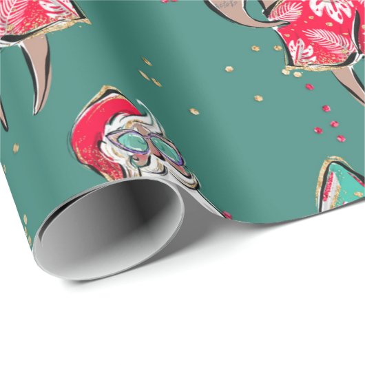 Weihnachtswrapping Paper Geschenkpapier (Rolleneckpunkt)