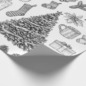 Weihnachtswrapping Paper Geschenkpapier (Ecke)