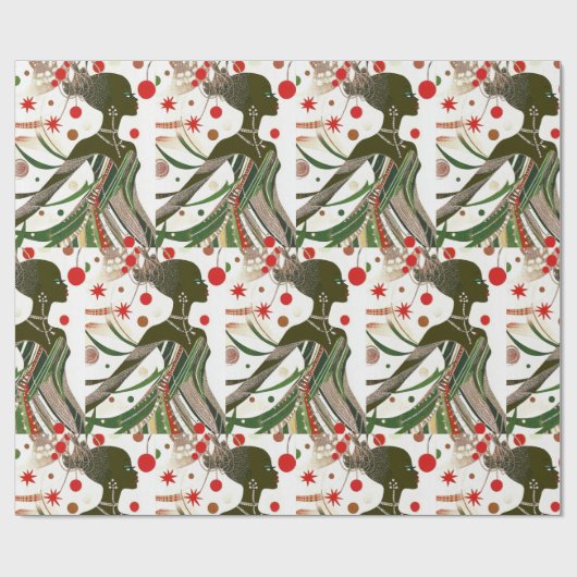 Weihnachtswrapping Paper Geschenkpapier (Flach)