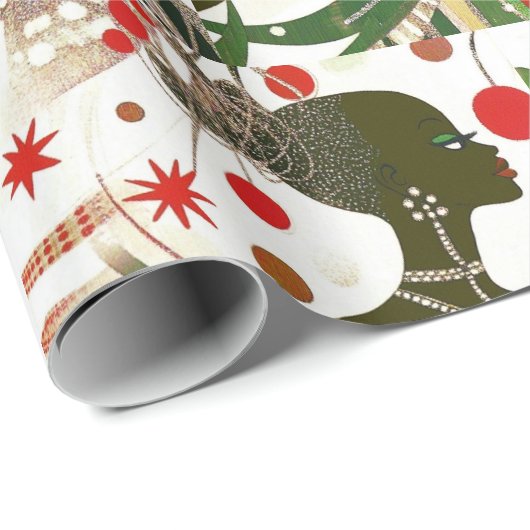 Weihnachtswrapping Paper Geschenkpapier (Rolleneckpunkt)