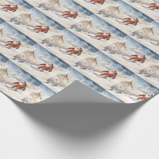Weihnachtswrapping Paper Geschenkpapier (Ecke)