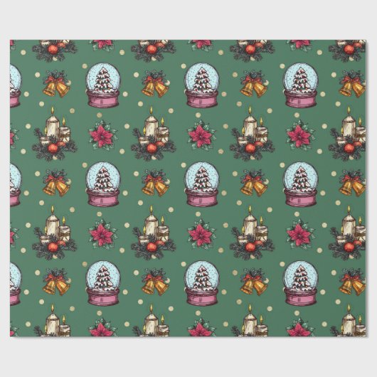 Weihnachtswrapping Paper Geschenkpapier (Flach)