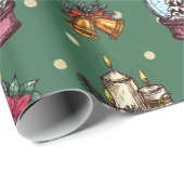 Weihnachtswrapping Paper Geschenkpapier (Rolleneckpunkt)