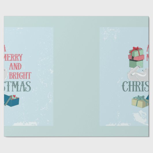 Weihnachtswrapping Paper Geschenkpapier (Saum)