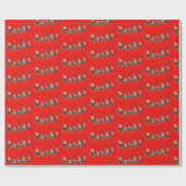 Weihnachtswrapping Paper Geschenkpapier (Flach)