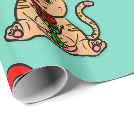 Weihnachtswrapping Paper Geschenkpapier (Rolleneckpunkt)