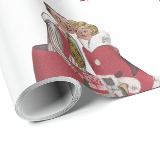 Weihnachtswrapping Paper Geschenkpapier (Rolleneckpunkt)