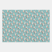 Weihnachtswrapping Paper Geschenkpapier Set (Vorderseite 3)