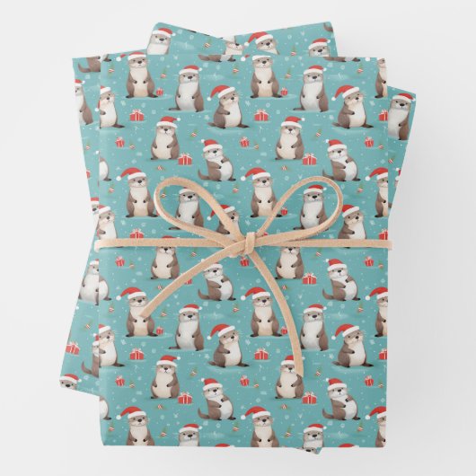 Weihnachtswrapping Paper Geschenkpapier Set (Beispiel)