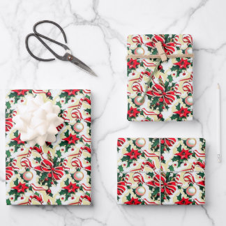 Weihnachtswrapping Paper Geschenkpapier Set