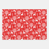 Weihnachtswrapping Paper Geschenkpapier Set (Vorderseite 3)