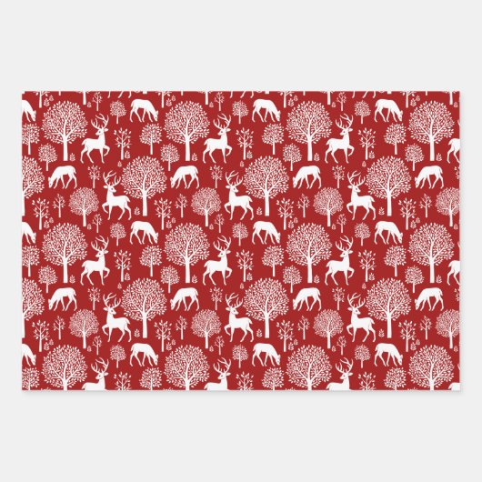 Weihnachtswrapping Paper Geschenkpapier Set (Vorderseite)