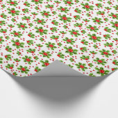 Weihnachtswrapping Paper-Holly Geschenkpapier (Ecke)