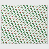 Weihnachtswrapping Paper Holly Wrapping Paper Geschenkpapier (Flach)