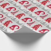 Weihnachtswrapping Paper - In einer Reihe glitzern Geschenkpapier (Ecke)