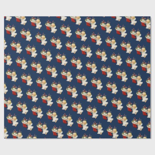 Weihnachtswrapping Paper-Little Engel Geschenkpapier (Flach)