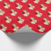 Weihnachtswrapping Paper-Little Engel Geschenkpapier (Ecke)
