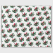 Weihnachtswrapping Paper-Mistletoe Geschenkpapier (Flach)
