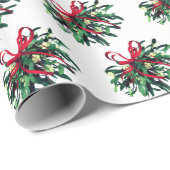 Weihnachtswrapping Paper-Mistletoe Geschenkpapier (Rolleneckpunkt)
