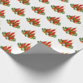 Weihnachtswrapping Paper-Mistletoe Geschenkpapier (Ecke)
