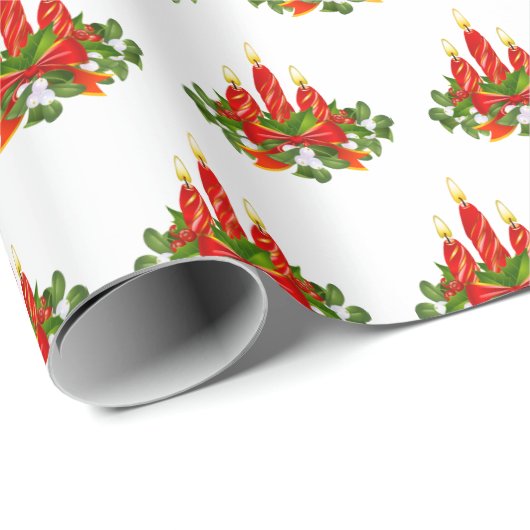 Weihnachtswrapping Paper-Mistletoe Geschenkpapier (Rolleneckpunkt)
