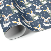 Weihnachtswrapping Paper mit Bundnien und Schneefa Geschenkpapier (Rolleneckpunkt)