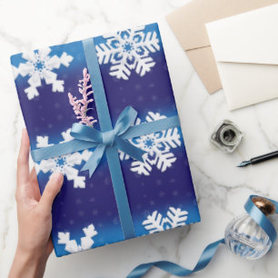 Weihnachtswrapping Paper mit Weihnachtsschneeflock Geschenkpapier