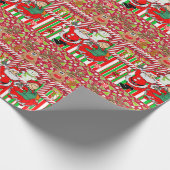 Weihnachtswrapping Paper Mrs. Claus Santa Geschenkpapier (Ecke)