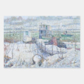 Weihnachtswrapping Paper NEW YORK & FRANCE Geschenkpapier Set (Vorderseite)