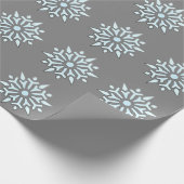 Weihnachtswrapping Paper Nordic Snowfloakes Geschenkpapier (Ecke)