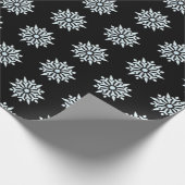 Weihnachtswrapping Paper Nordic Snowfloakes Geschenkpapier (Ecke)