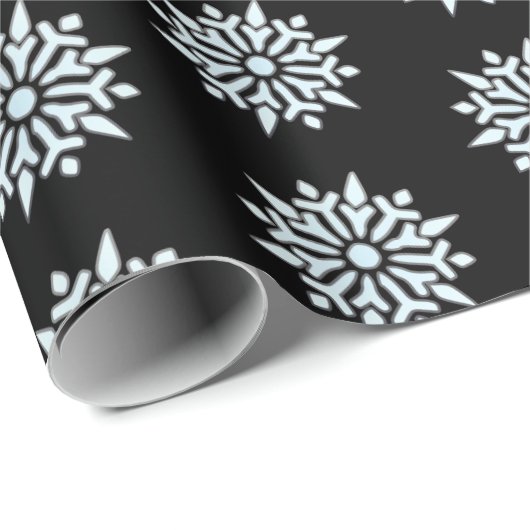 Weihnachtswrapping Paper Nordic Snowfloakes Geschenkpapier (Rolleneckpunkt)