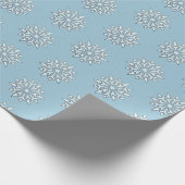Weihnachtswrapping Paper Nordic Snowfloakes Geschenkpapier (Ecke)