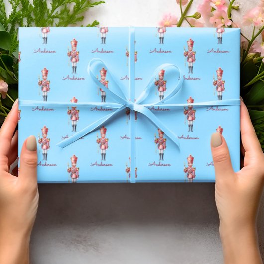 Weihnachtswrapping Paper Personalisiert Nutcracker Geschenkpapier