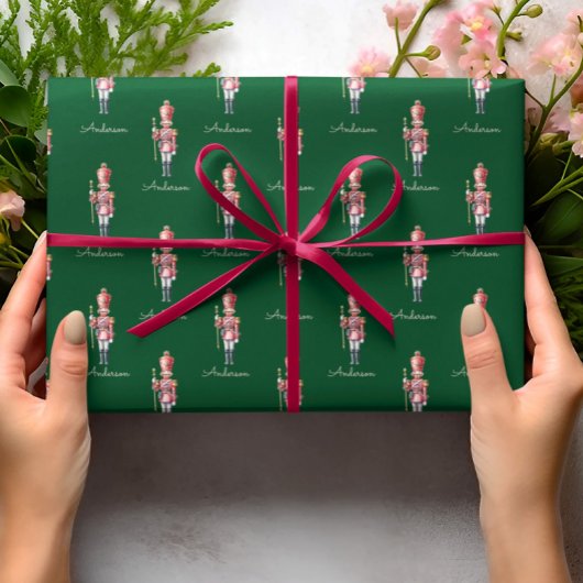Weihnachtswrapping Paper Personalisiert Nutcracker Geschenkpapier