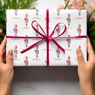 Weihnachtswrapping Paper Personalisiert Nutcracker Geschenkpapier