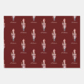 Weihnachtswrapping Paper Personalisiert Nutcracker Geschenkpapier Set (Vorderseite)