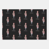 Weihnachtswrapping Paper Personalisiert Nutcracker Geschenkpapier Set (Vorderseite)