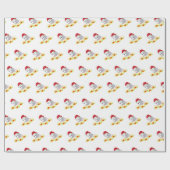 Weihnachtswrapping Paper Possum Floral Geschenkpapier (Flach)