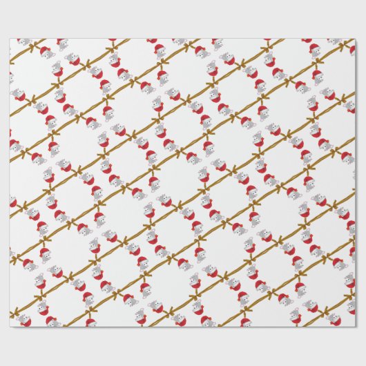 Weihnachtswrapping Paper Possum Geschenkpapier (Flach)