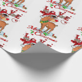Weihnachtswrapping Paper Rentier Geschenkpapier (Ecke)