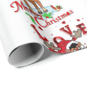 Weihnachtswrapping Paper Rentier Geschenkpapier (Rolleneckpunkt)