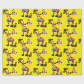 Weihnachtswrapping Paper Rentier Geschenkpapier (Flach)