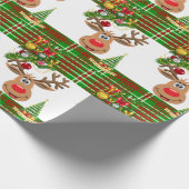Weihnachtswrapping Paper Rentier Geschenkpapier (Ecke)