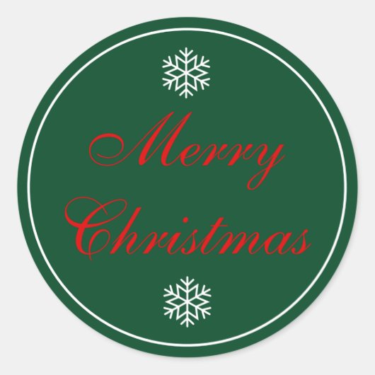 Weihnachtswrapping Paper Round Stickers (Vorderseite)